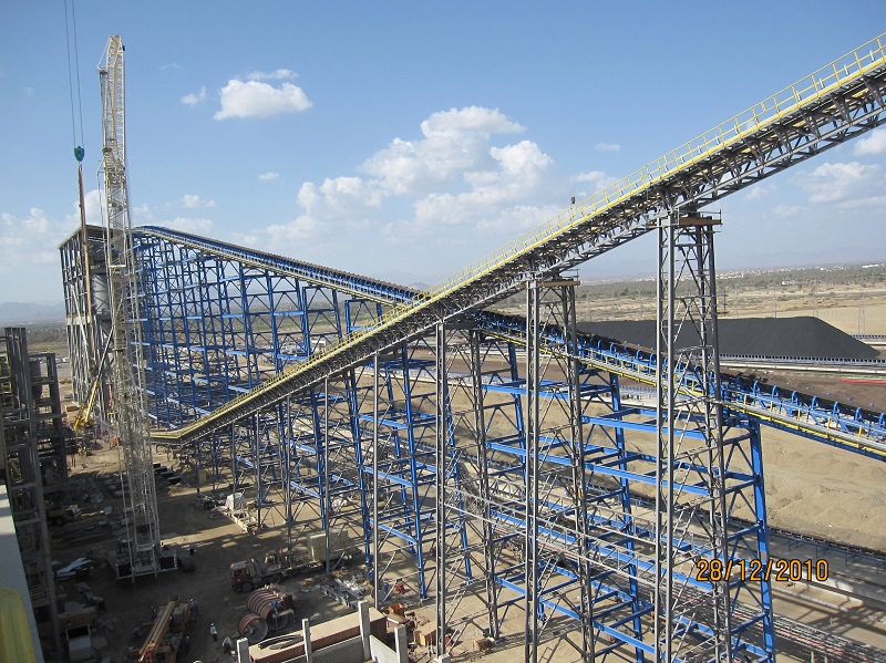 Downwards Transportation Belt Conveyor